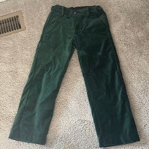 Size 5T Janie and Jack Green velvet pants